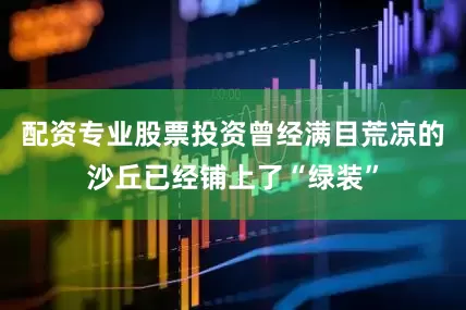 配资专业股票投资曾经满目荒凉的沙丘已经铺上了“绿装”